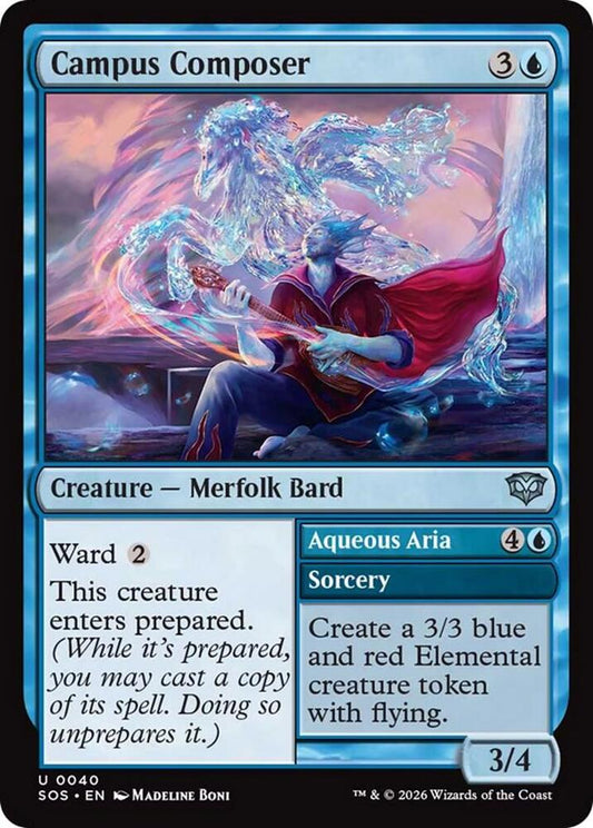 Campus Composer // Aqueous Aria 40 (Secrets of Strixhaven)  - Foil