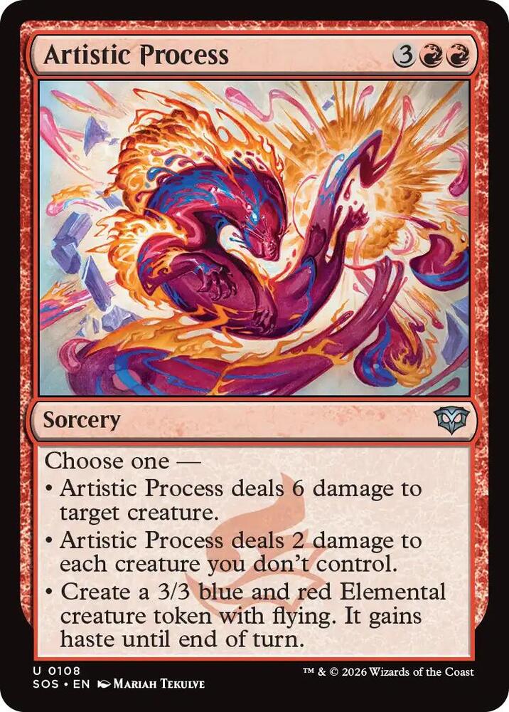 Artistic Process 108 (Secrets of Strixhaven)  - Foil