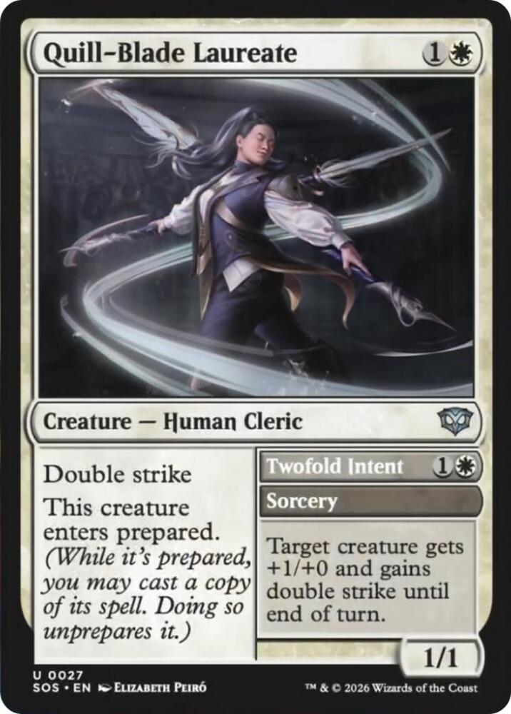 Quill Blade Laureate 27 (Secrets of Strixhaven)  - Foil