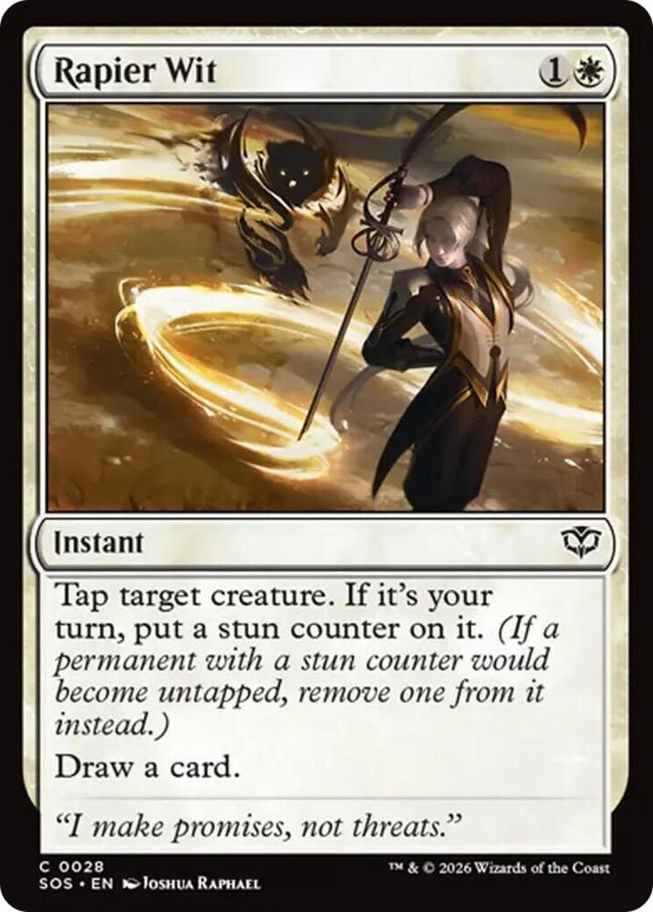 Rapier Wit 28 (Secrets of Strixhaven)  - Foil