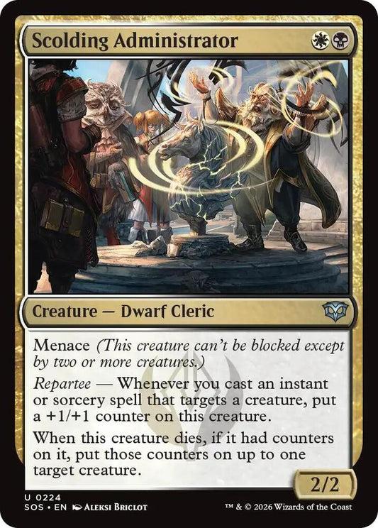 Scolding Administrator 224 (Secrets of Strixhaven)  - Foil