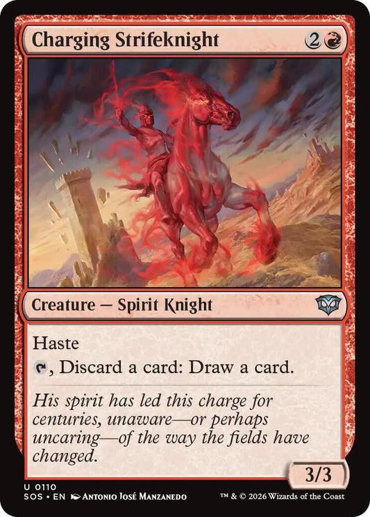 Charging Strifeknight 110 (Secrets of Strixhaven)  - Foil