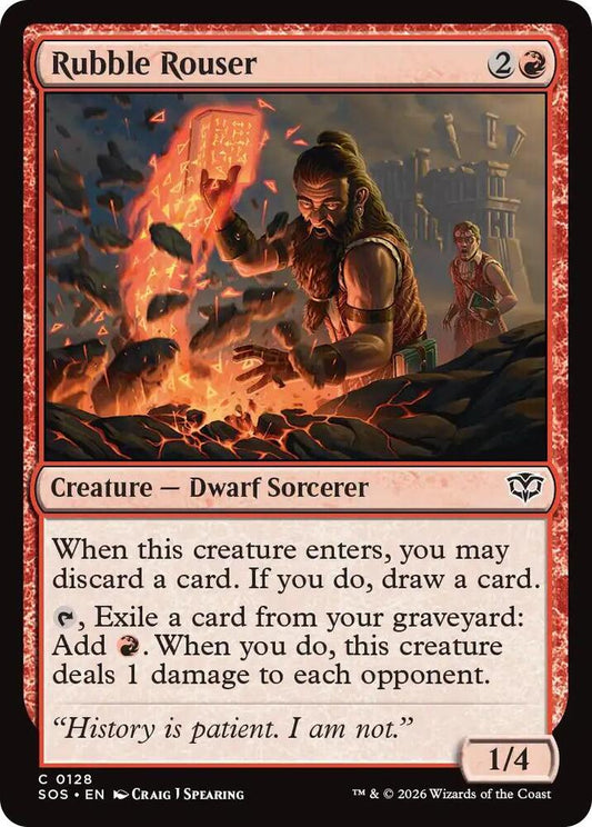 Rubble Rouser 128 (Secrets of Strixhaven)  - Foil