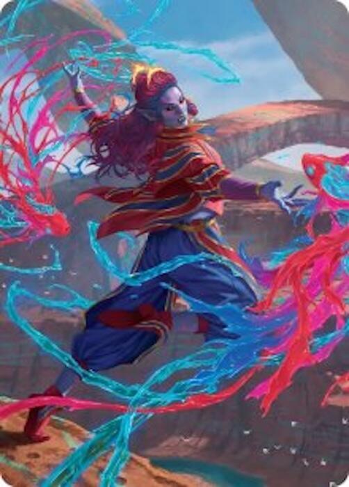 Rootha Mastering the Moment Art Card 34 (Art Series: Secrets of Strixhaven) 