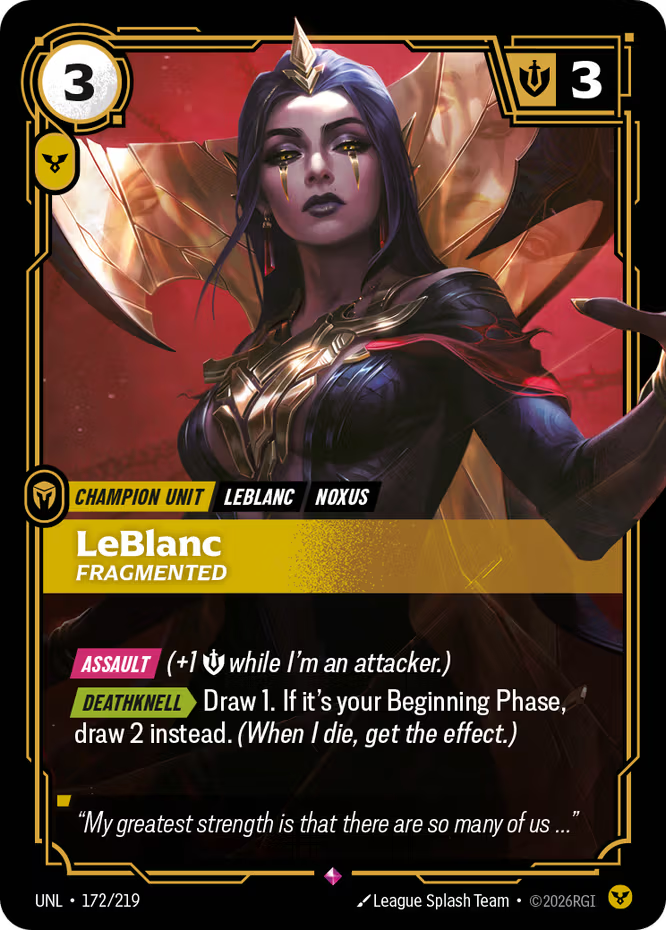 LeBlanc Fragmented 172/219 (Unleashed)  - Foil