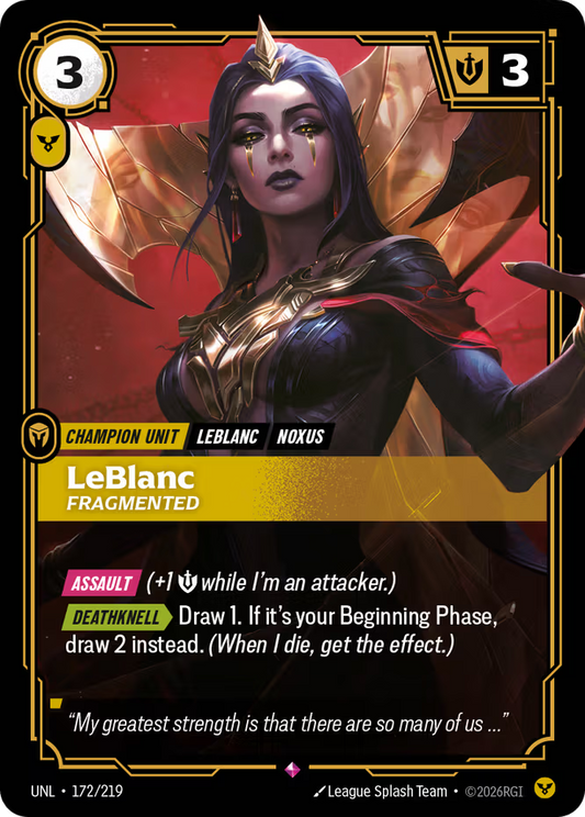 LeBlanc Fragmented 172/219 (Unleashed)  - Foil