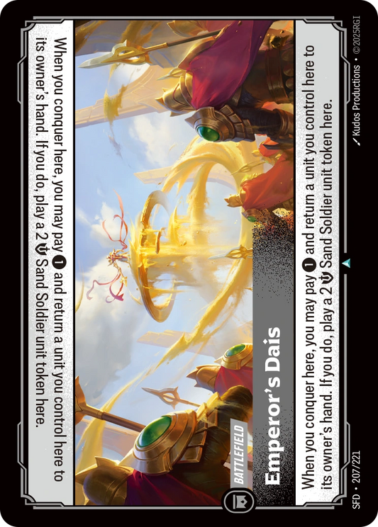 Emperor's Dais 207/221 (Spiritforged)  - Foil