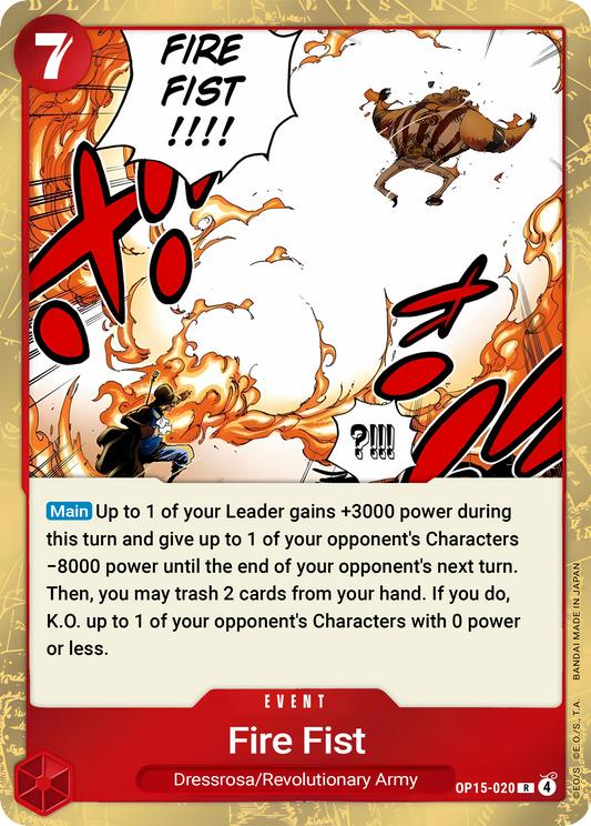 Fire Fist OP15-020 (Adventure on Kami's Island)  - Foil