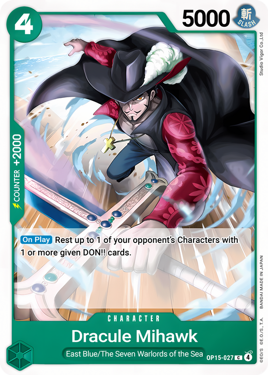 Dracule Mihawk OP15-027 (Adventure on Kami's Island) 