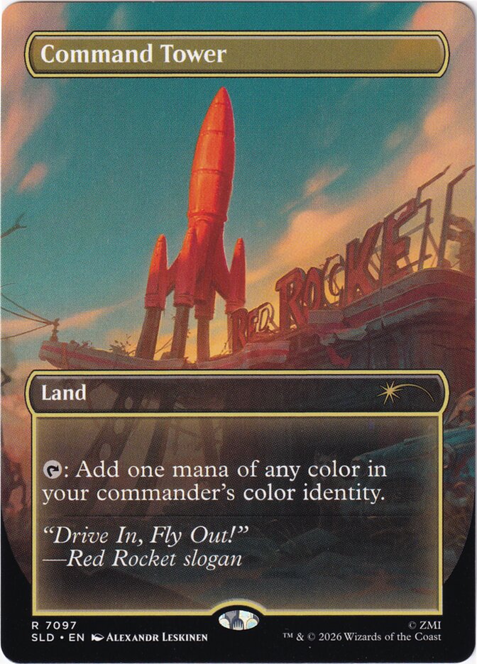 Command Tower 7097 (Secret Lair Drop Series)  - Borderless Foil