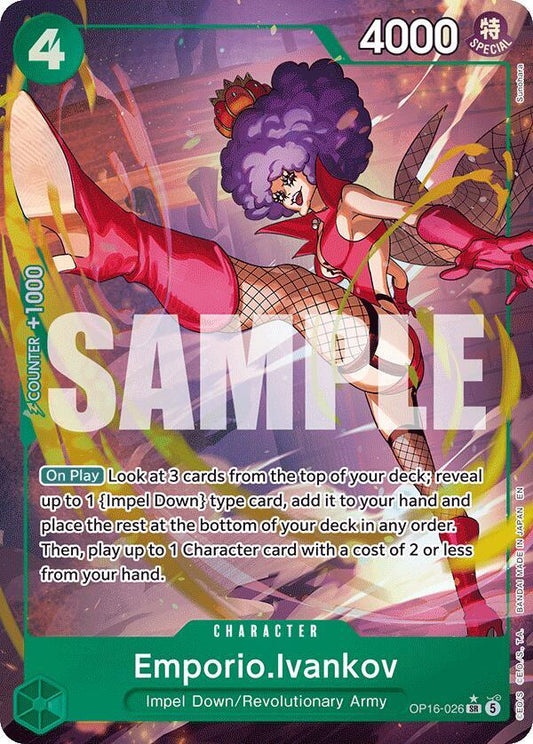 Emporio.Ivankov OP16-026 (The Time of Battle)  - Alternate Art Foil