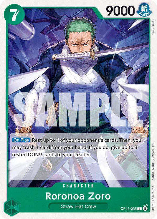 Roronoa Zoro OP16-035 (The Time of Battle) 