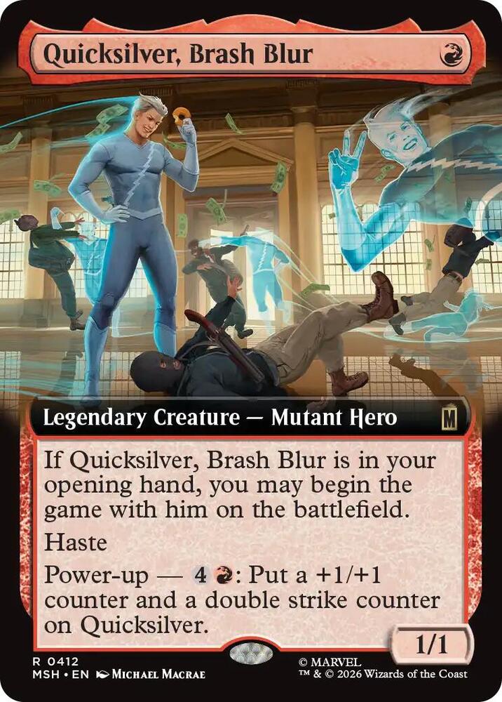 Quicksilver, Brash Blur 412 (Marvel Super Heroes)  - Extended Art