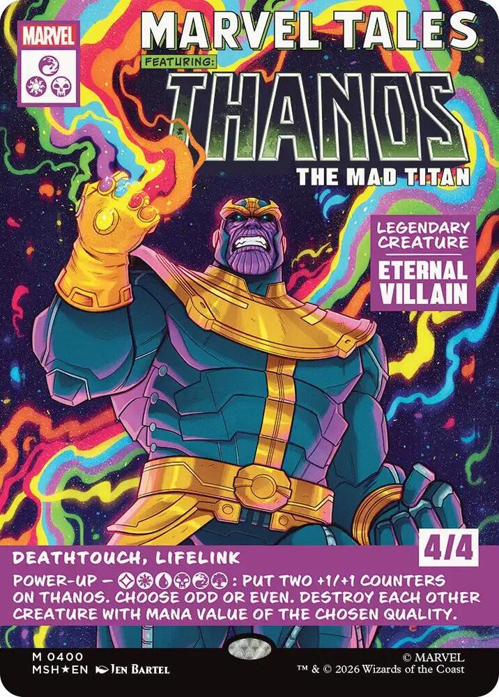 Thanos The Mad Titan Borderless 0400 400 (Marvel Super Heroes)  - Borderless Foil