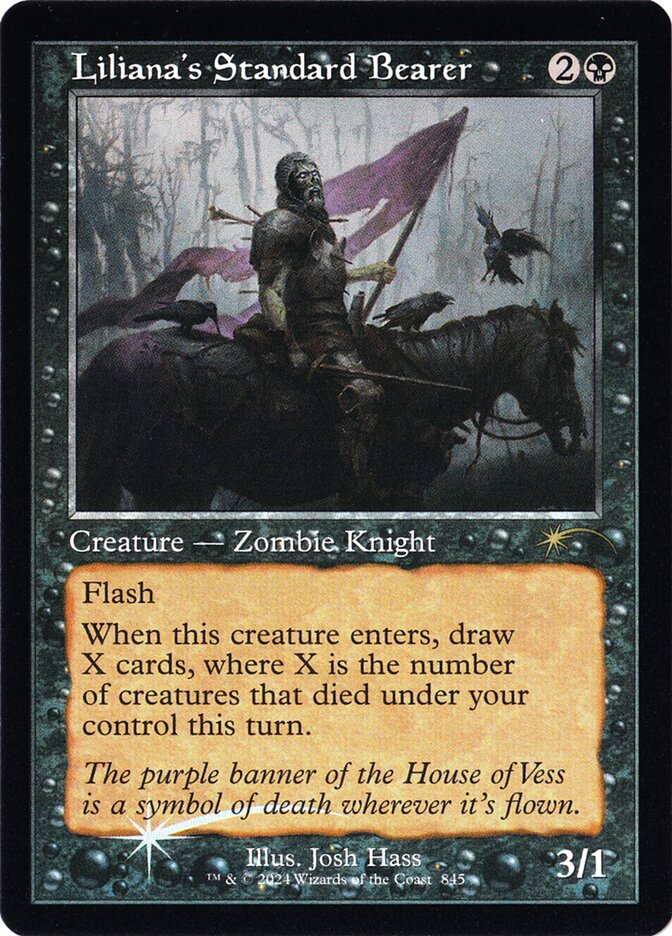 Lilianas, Standard Bearer 845 (Secret Lair Drop Series)  - Retro Foil
