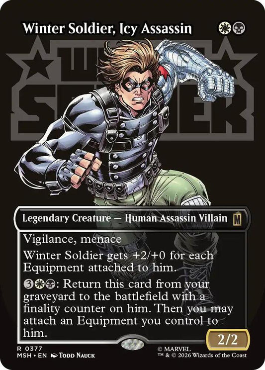 Winter Soldier, Icy Assassin 377 (Marvel Super Heroes)  - Borderless Foil