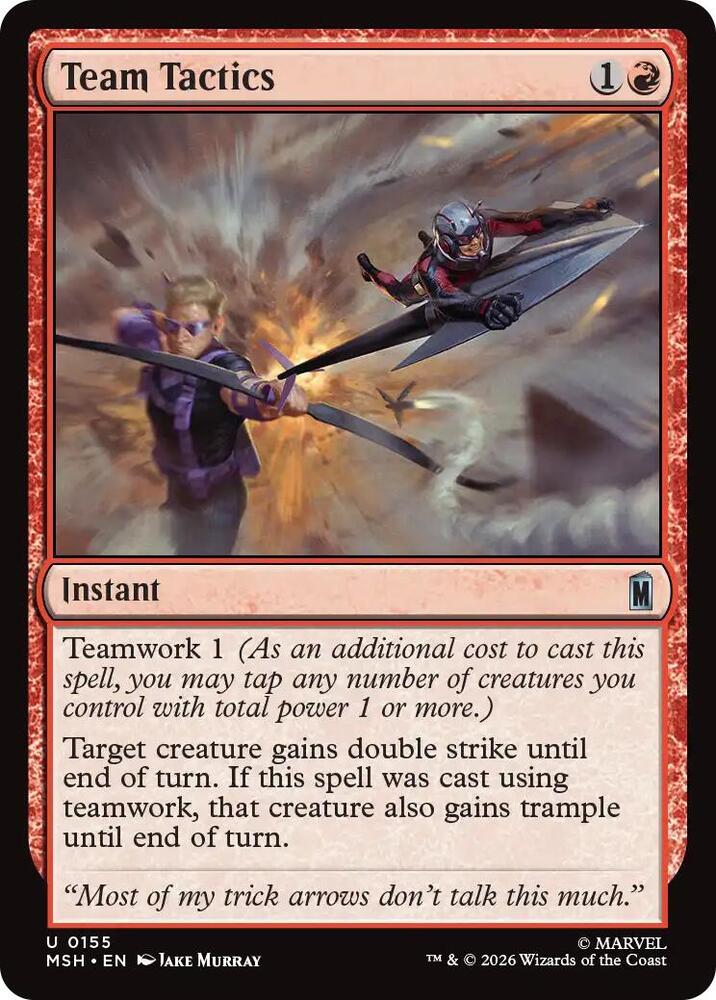 Team Tactics 155 (Marvel Super Heroes)  - Foil