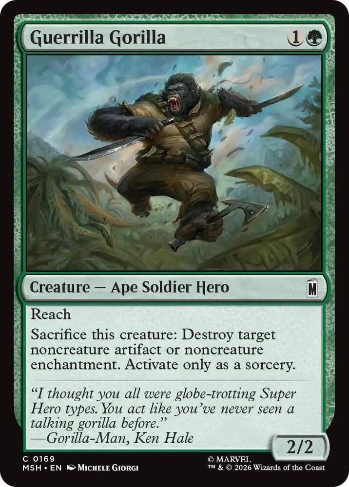 Guerrilla Gorilla 169 (Marvel Super Heroes)  - Foil