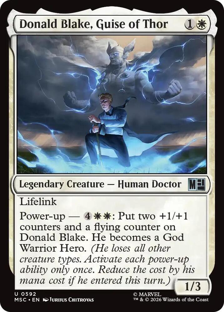 Donald Blake, Guise of Thor 592 (Commander: Marvel Super Heroes)  - Foil