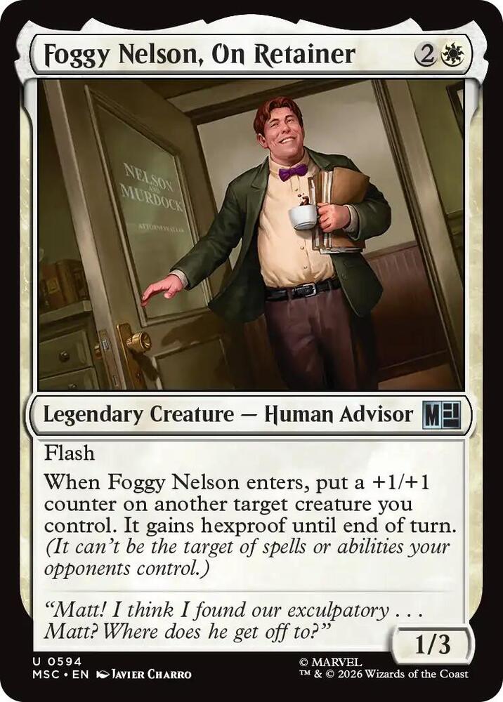 Foggy Nelson, On Retainer 594 (Commander: Marvel Super Heroes)  - Foil
