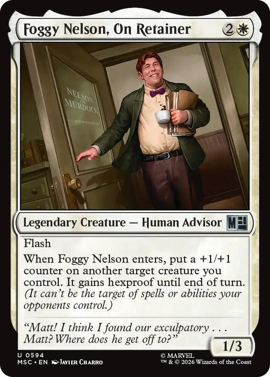 Foggy Nelson, On Retainer 594 (Commander: Marvel Super Heroes)  - Foil