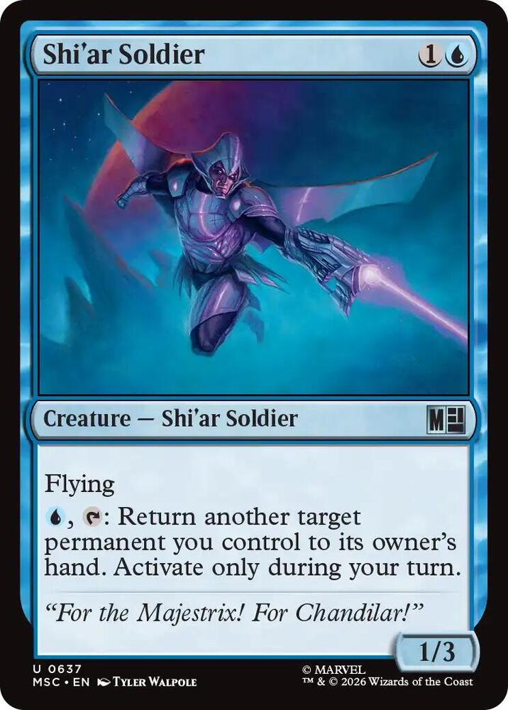 Shi'ar Soldier 637 (Commander: Marvel Super Heroes)  - Foil