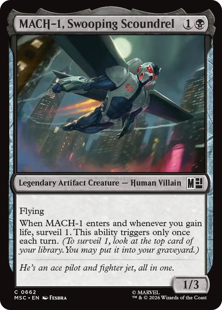 MACH-1, Swooping Scoundrel 662 (Commander: Marvel Super Heroes)  - Foil