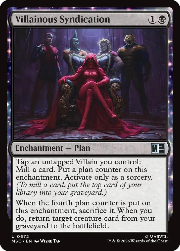 Villainous Syndication 672 (Commander: Marvel Super Heroes)  - Foil