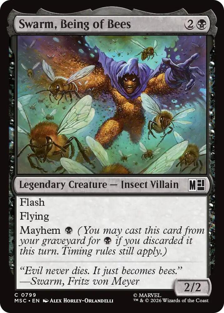 Swarm, Being of Bees 799 (Commander: Marvel Super Heroes)  - Foil