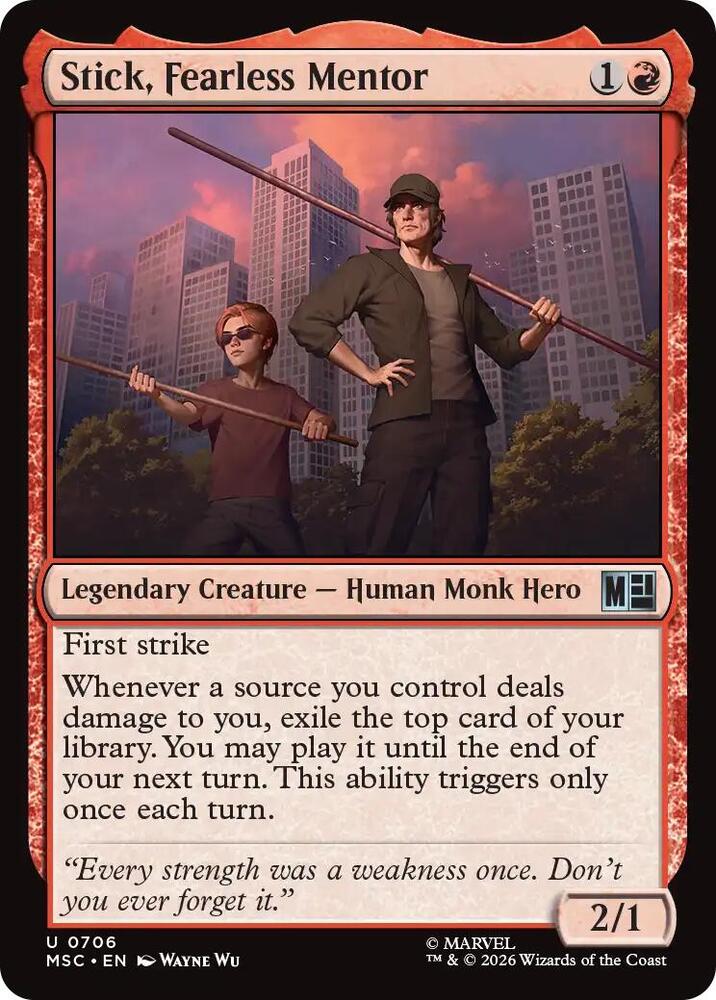 Stick, Fearless Mentor 706 (Commander: Marvel Super Heroes)  - Foil