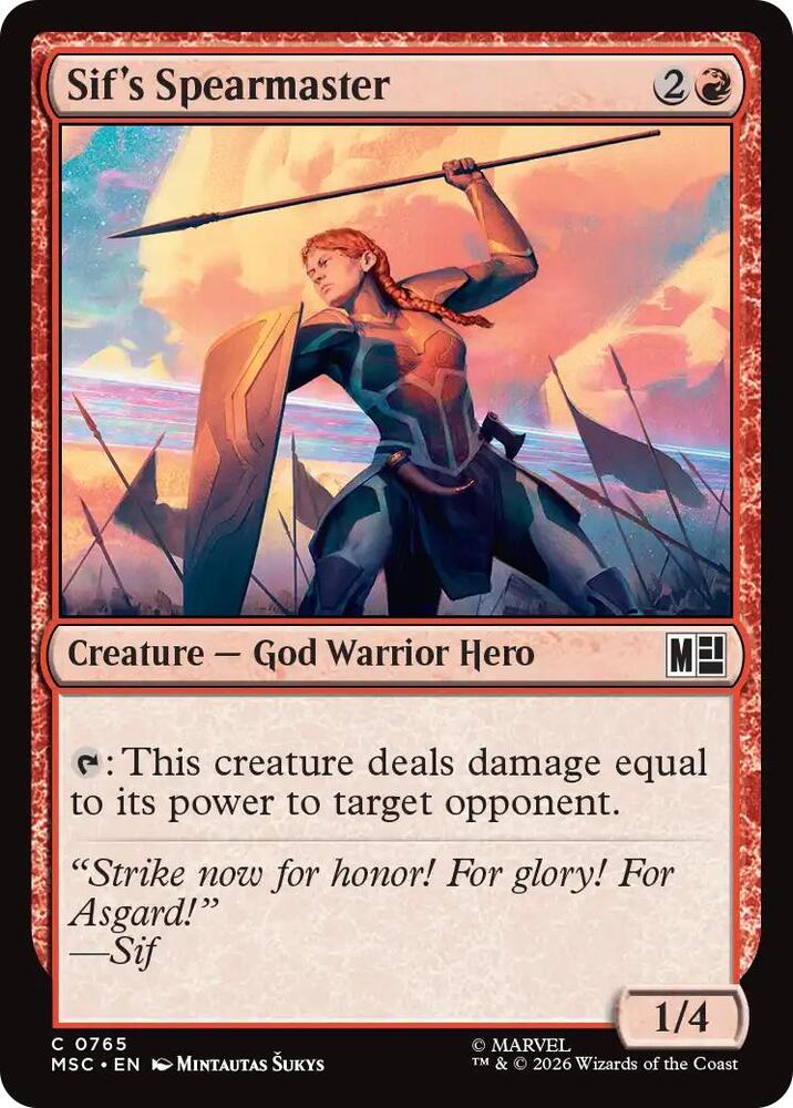 Sif's Spearmaster 765 (Commander: Marvel Super Heroes)  - Foil