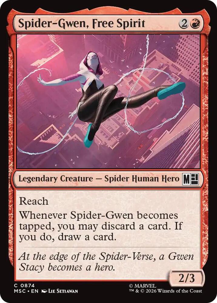 Spider-Gwen, Free Spirit 874 (Commander: Marvel Super Heroes)  - Foil