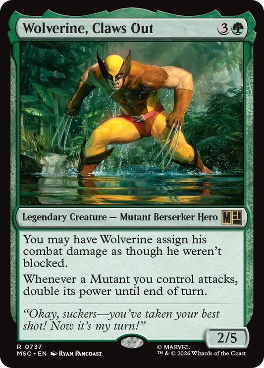 Wolverine, Claws Out 737 (Commander: Marvel Super Heroes)  - Foil