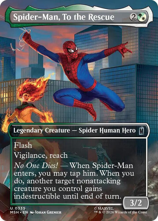 Spider-Man, To the Rescue 335 (Marvel Super Heroes)  - Borderless Foil