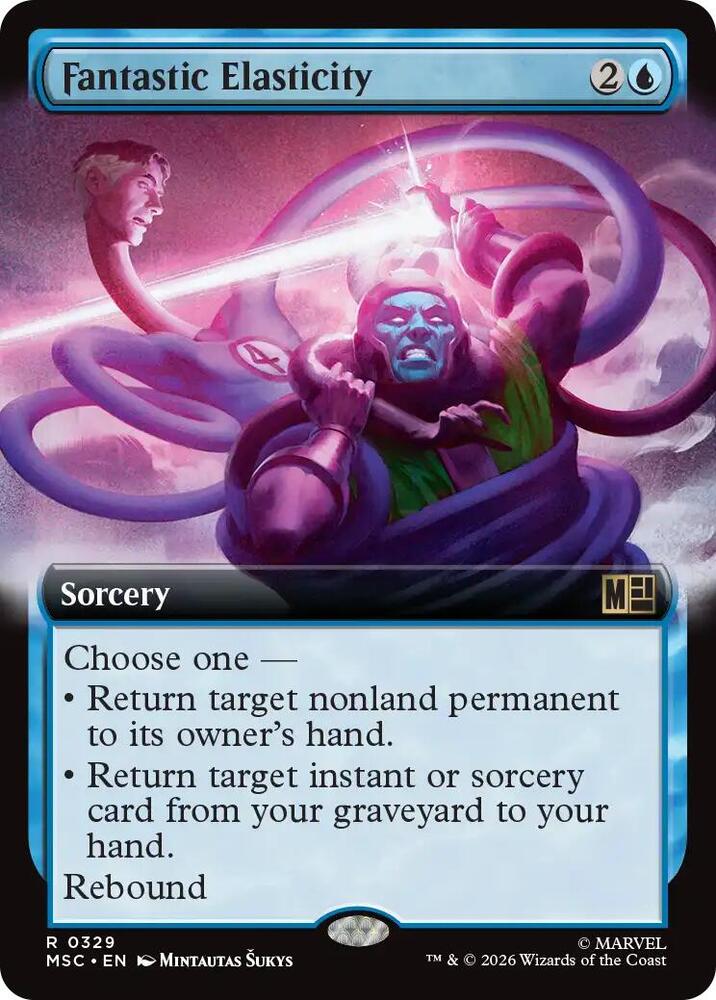 Fantastic Elasticity Extended Art 329 (Commander: Marvel Super Heroes)  - Extended Art