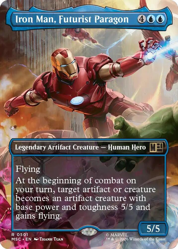 Iron Man, Futurist Paragon 501 (Commander: Marvel Super Heroes)  - Borderless
