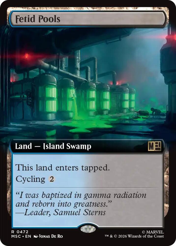 Fetid Pools Extended Art 472 (Commander: Marvel Super Heroes)  - Extended Art