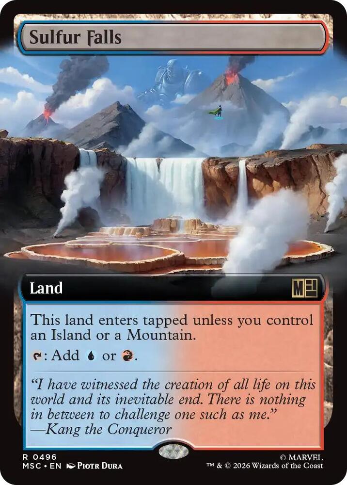 Sulfur Falls Extended Art 496 (Commander: Marvel Super Heroes) 