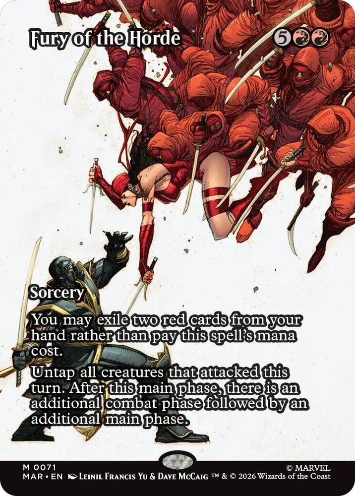 Fury of the Horde 71 (Marvel Universe Eternal-Legal)  - Borderless Foil