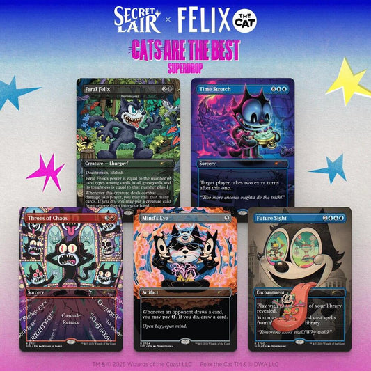 Secret Lair Drop Secret Lair x Felix the Cat Magic Bag of Tricks Non Foil Edition  (Secret Lair Drop Series) 