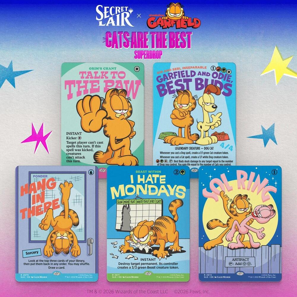 Secret Lair Drop Secret Lair x Garfield Motivationally Challenged Non Foil Edition  (Secret Lair Drop Series) 