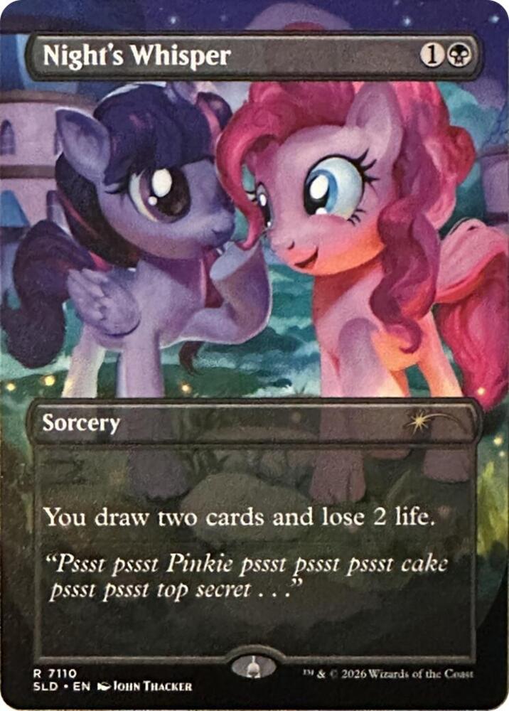 Nights Whisper 7110 7110 (Secret Lair Drop Series)  - Foil