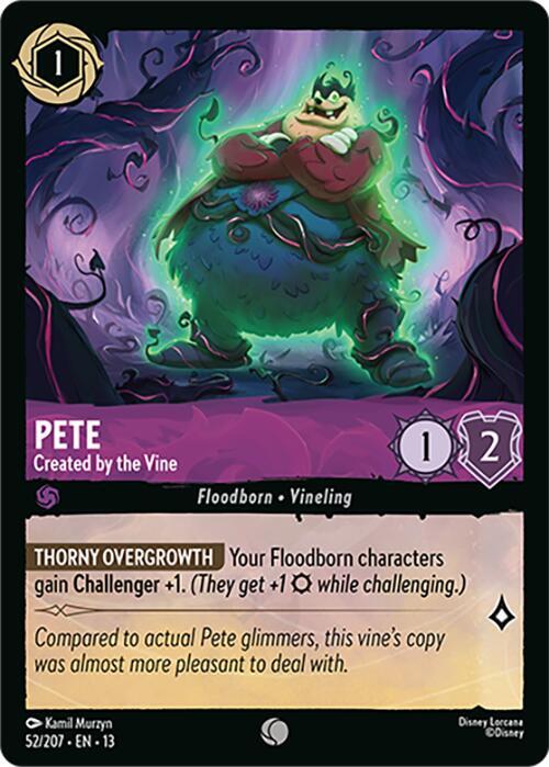 Pete, Created by the Vine 52/204 (Attack of the Vine!) 