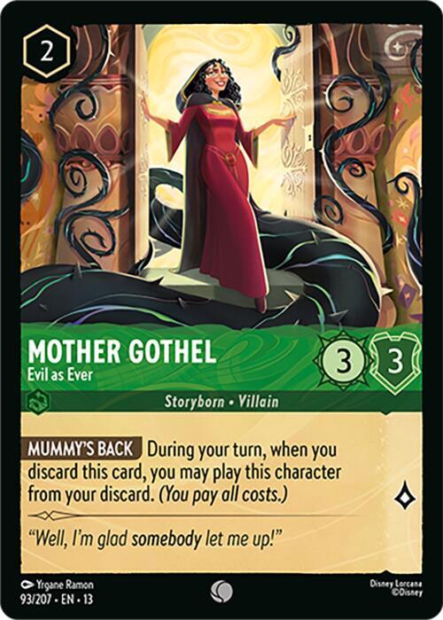 Mother Gothel, Evil as Ever 93/207 (Attack of the Vine!)  - Cold Foil