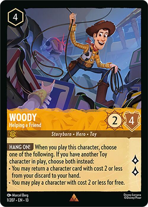 Woody, Helping a Friend 1/204 (Attack of the Vine!)  - Cold Foil