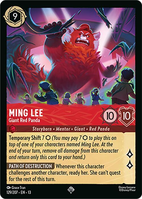 Ming Lee, Giant Red Panda 129/204 (Attack of the Vine!)  - Cold Foil