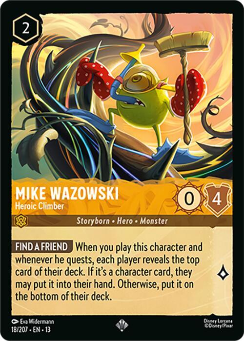 Mike Wazowski, Heroic Climber 18/207 (Attack of the Vine!)  - Cold Foil