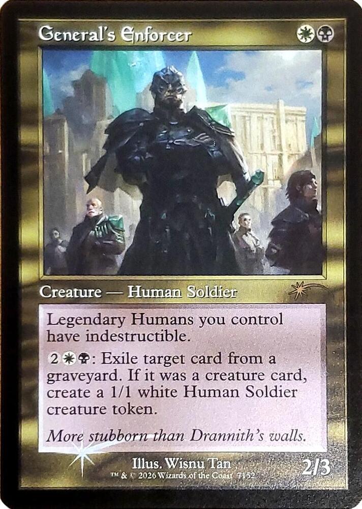 Generals Enforcer Retro Frame 7152 (Secret Lair Drop Series)  - Foil