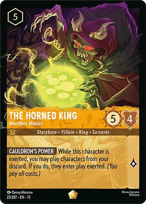 The Horned King, Merciless Master 22/207 (Attack of the Vine!)  - Cold Foil