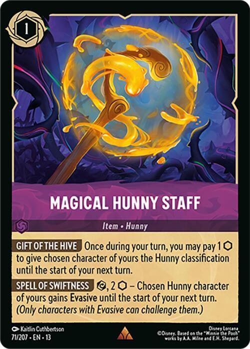 Magical Hunny Staff 71/207 (Attack of the Vine!)  - Cold Foil